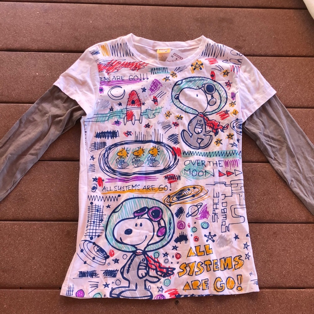 NWT Snoopy space woman’s long sleeve shirt